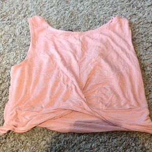 Ambiance Pink Sleeveless Crop Tank Top